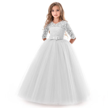 Bow puffy princess dress