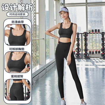 Juyitang high-strength shock-absorbing sports underwear with butterfly shaped back design and sports bra for nude women
